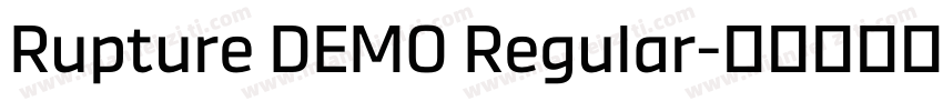 Rupture DEMO Regular字体转换